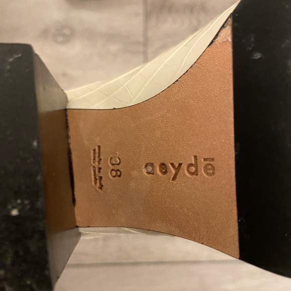 SOLD Aeyde Lidia Glossed Croc-Effect Leather Ankle Boots - Picture 6 of 6